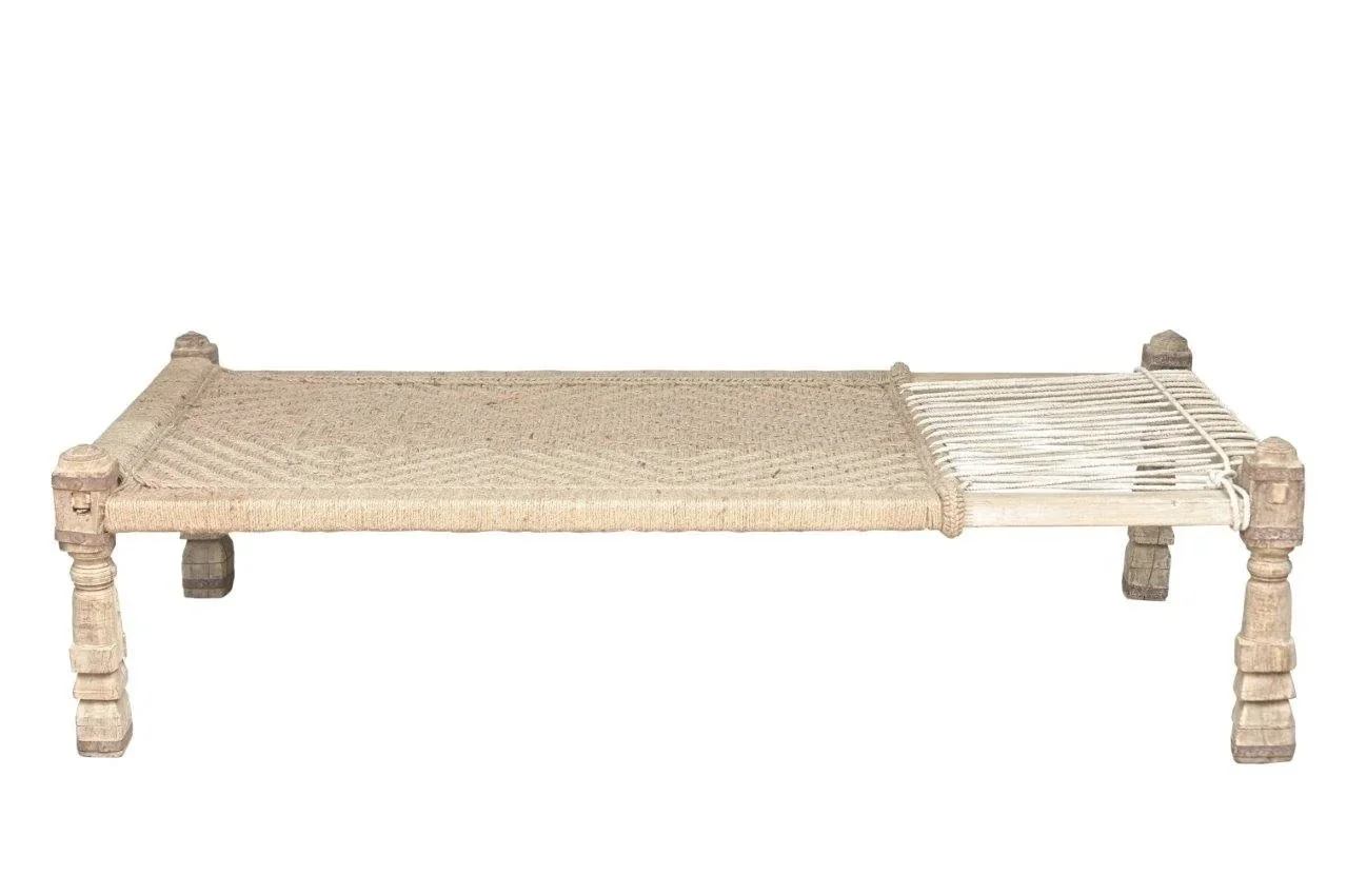 charpoi day bed , Indian rope bed , charpai rope bed