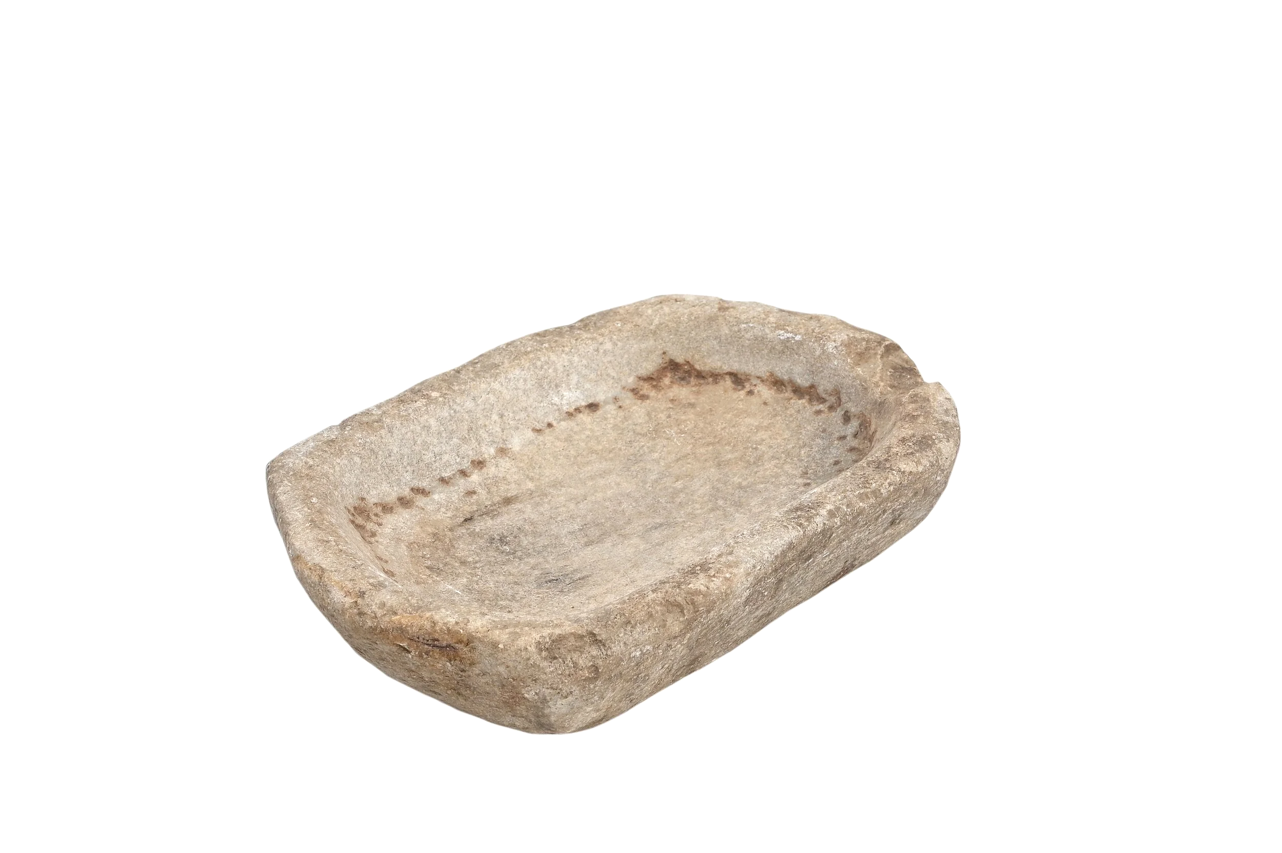 white marble bowl . Indian antique marble bowl