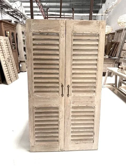 window slatted door , wall art , bed head , byron bay furniture ,  internal door , external door