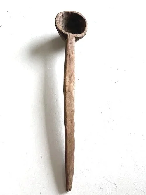 sauna spoon , japanese onsen spoon , wooden spoon