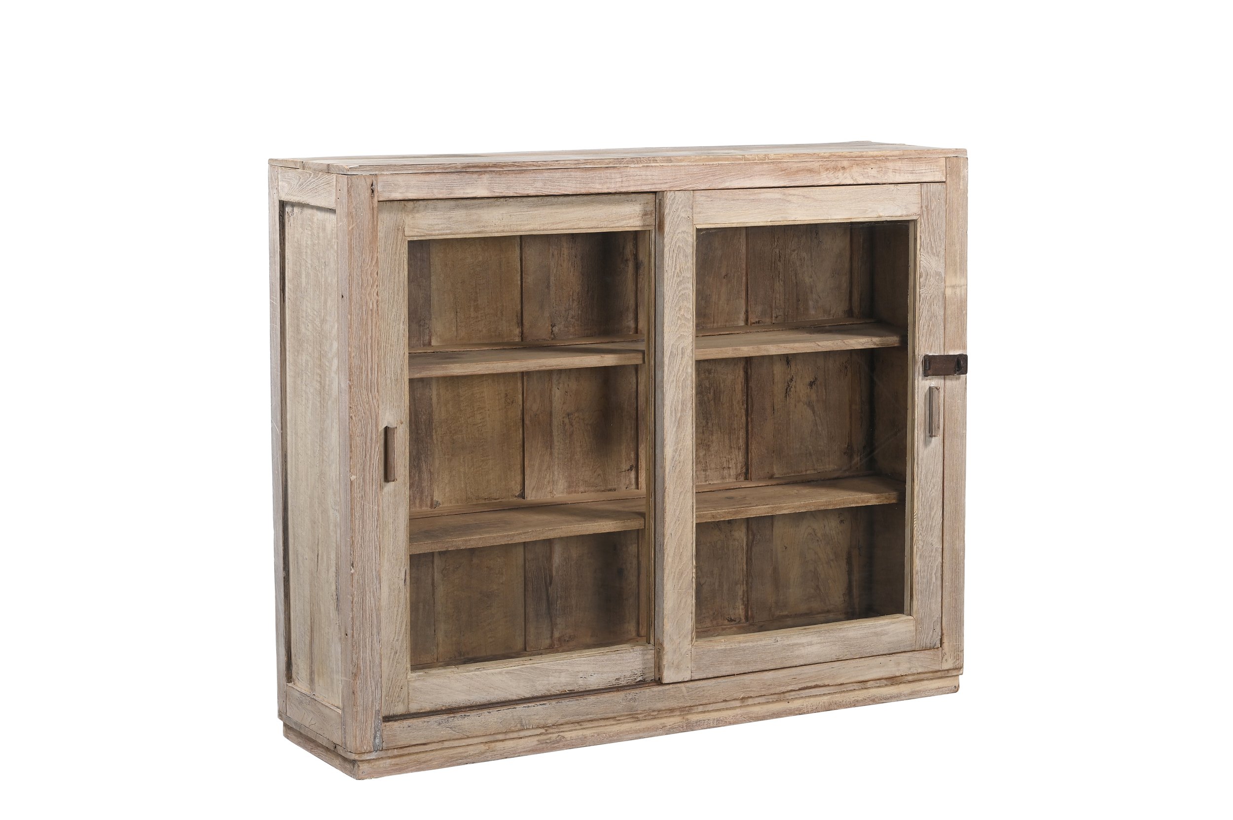 glass cabinet sun bleached teak , bathroom cabinet , bathroom vanity ,