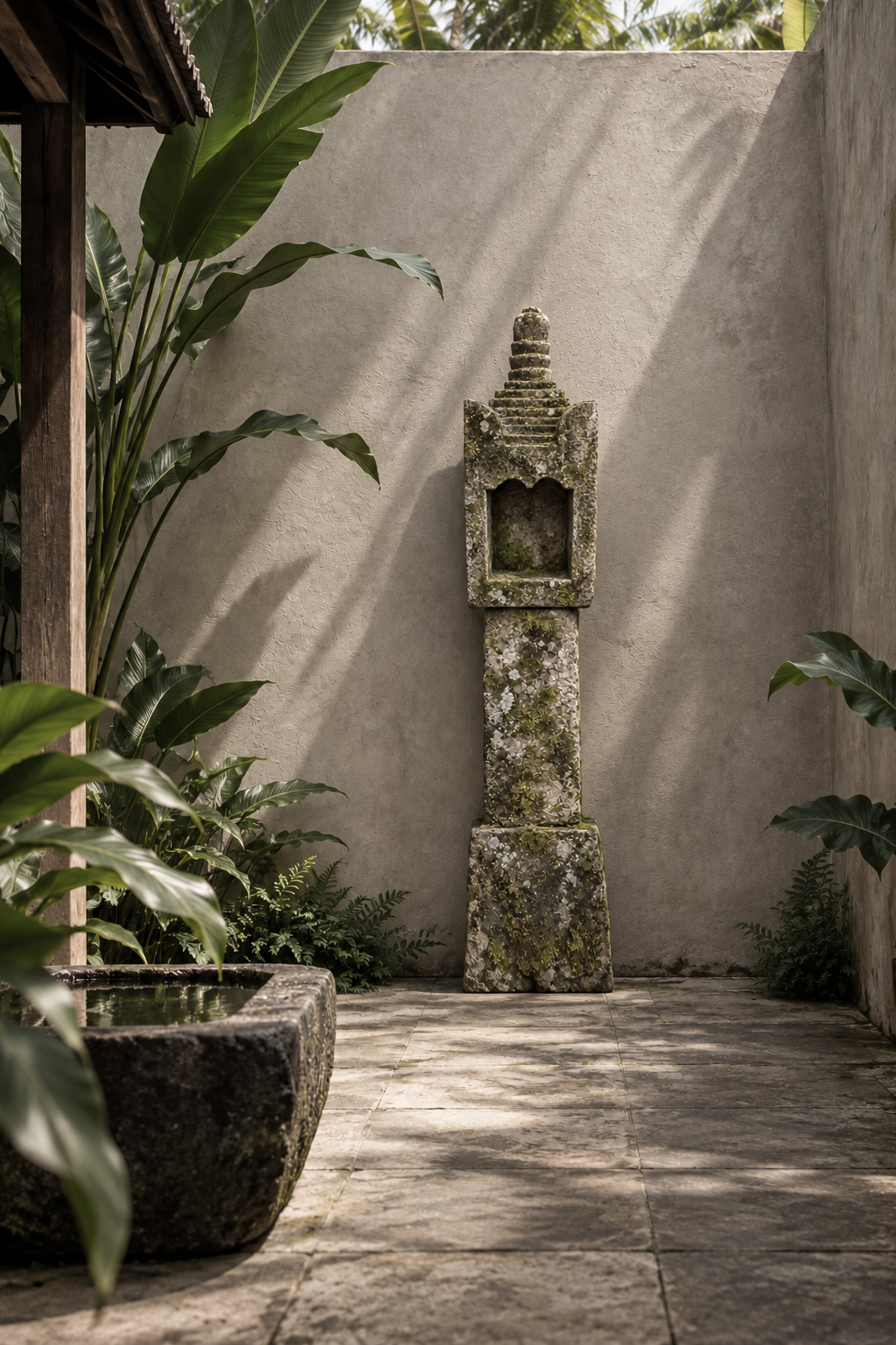 bali statue , bali garden feature , tugu stone balinese stone outdoor balinese carving