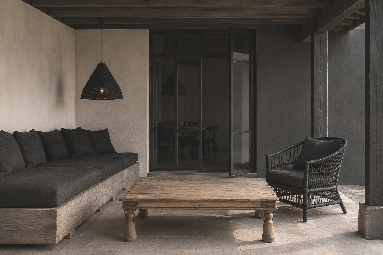 RUSTIC INDIAN COFFEE TABLE
