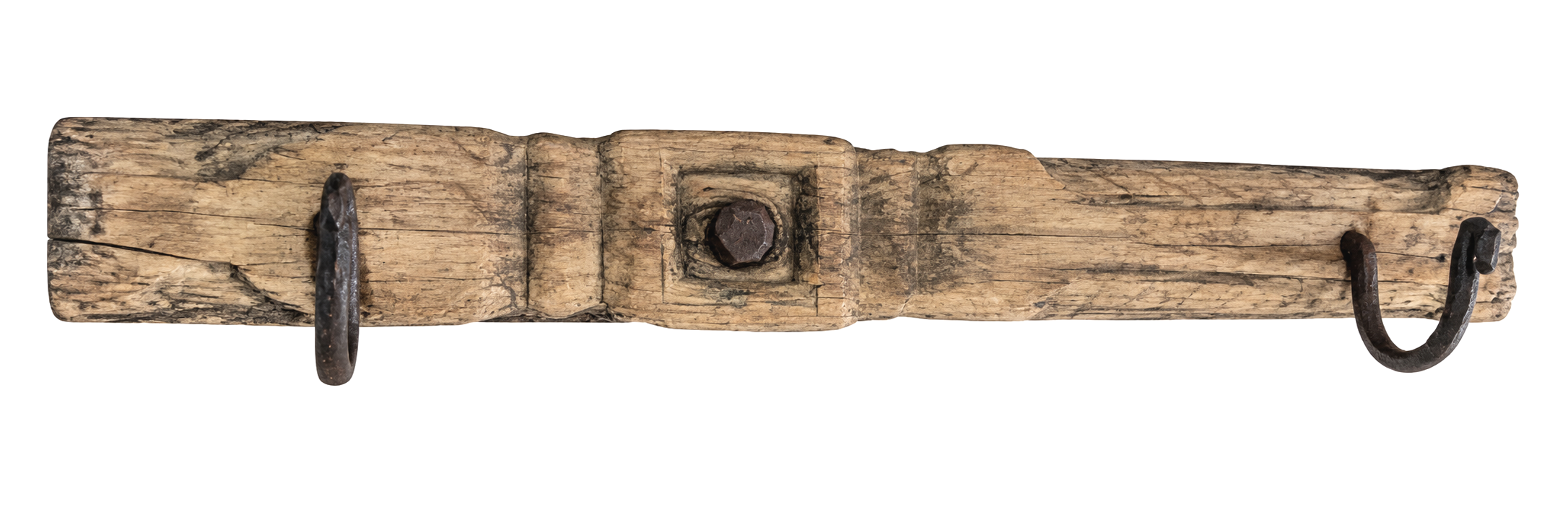 clothes hook wall panel, Indian antique hook panel