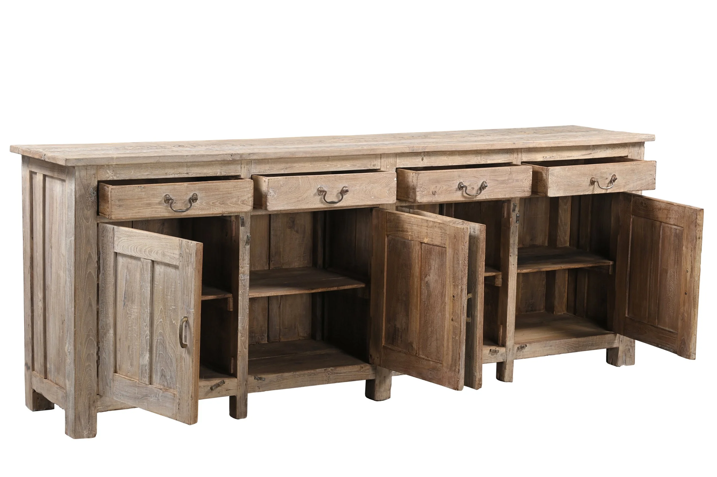 sideboard , entertainment console , kitchen side board , rustic sun bleached furniture byron bay