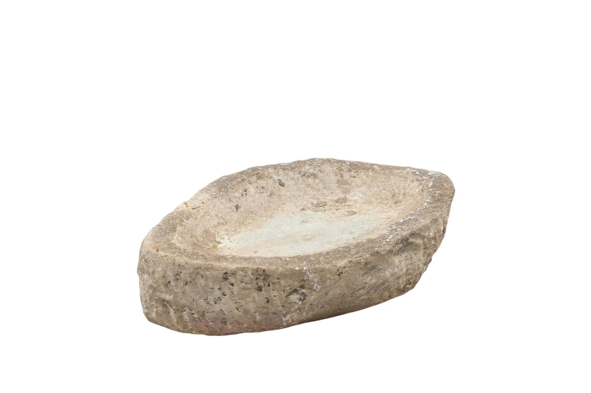 white marble bowl . Indian antique marble bowl