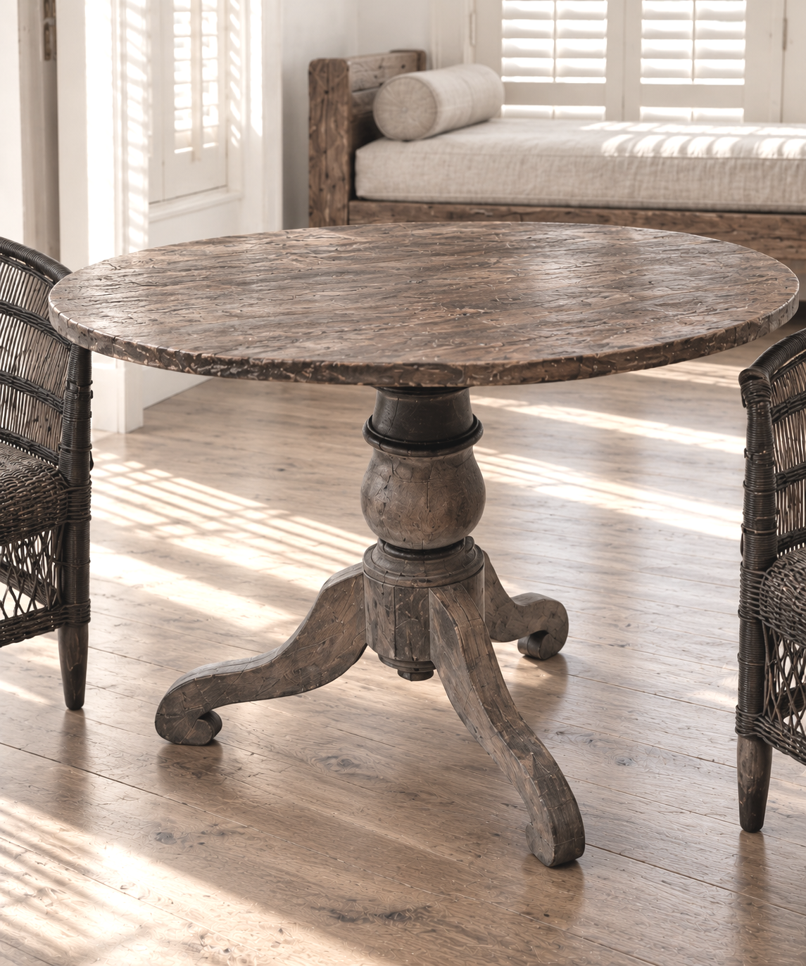 round dining table