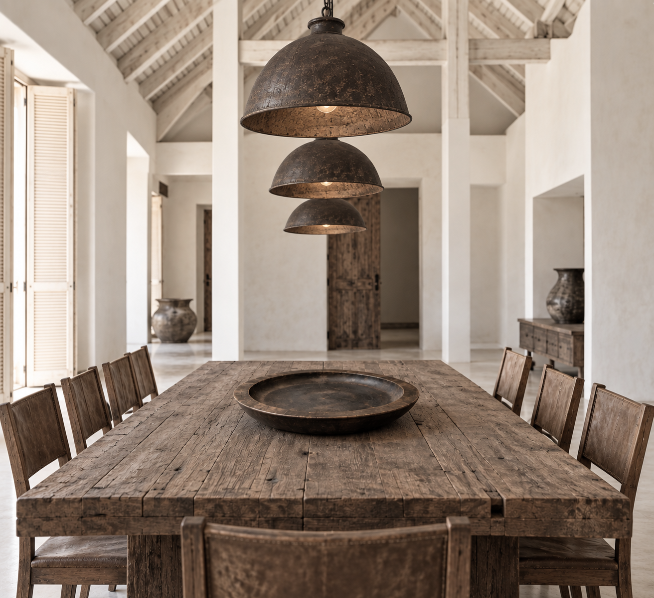 rustic timber platter , indonesian antiques