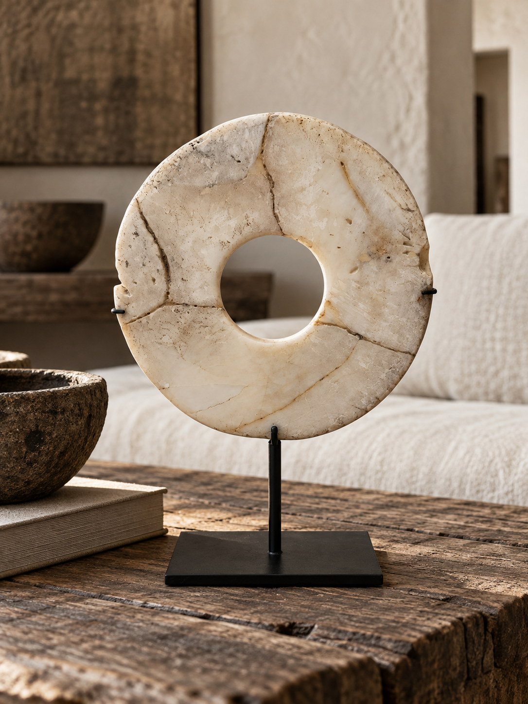 FOSSIL SHELL ON STAND / 8