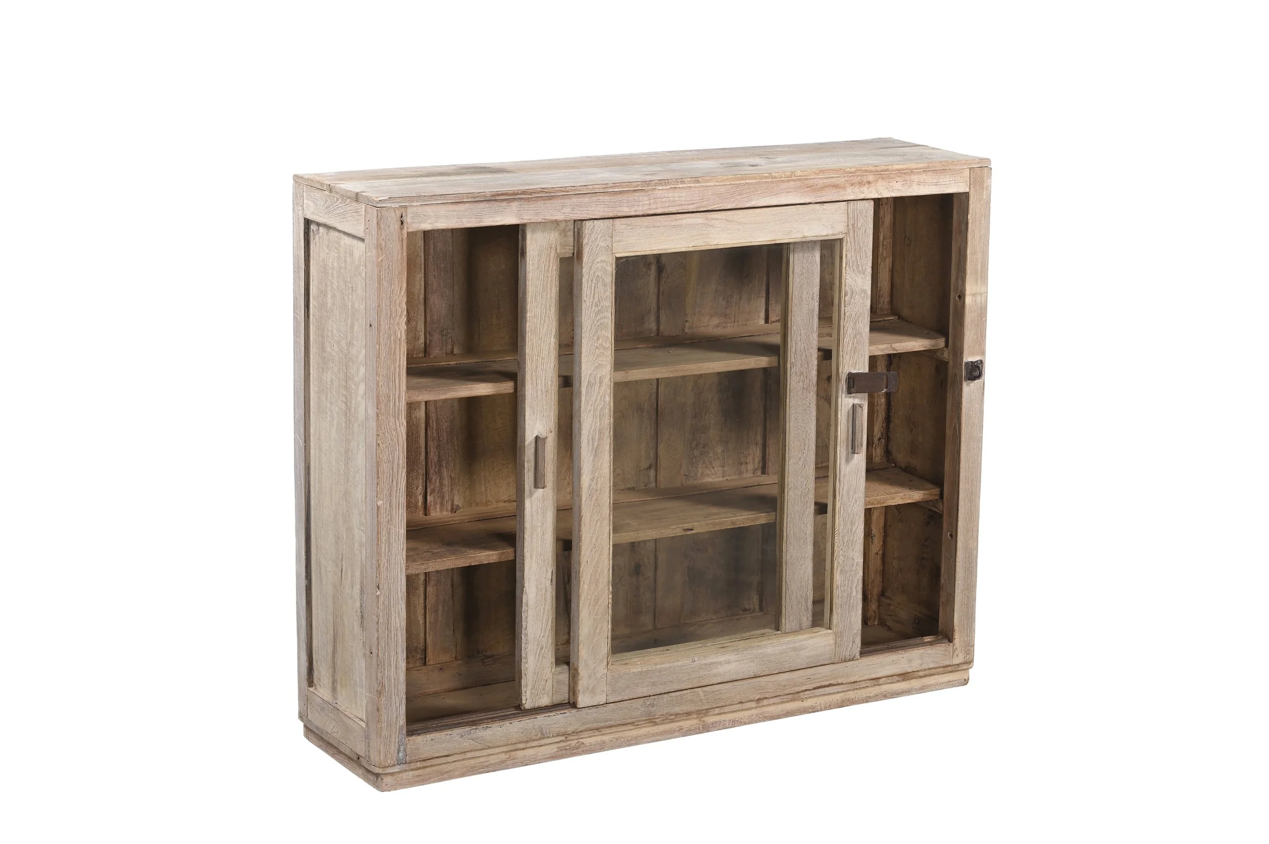 glass cabinet sun bleached teak , bathroom cabinet , bathroom vanity ,