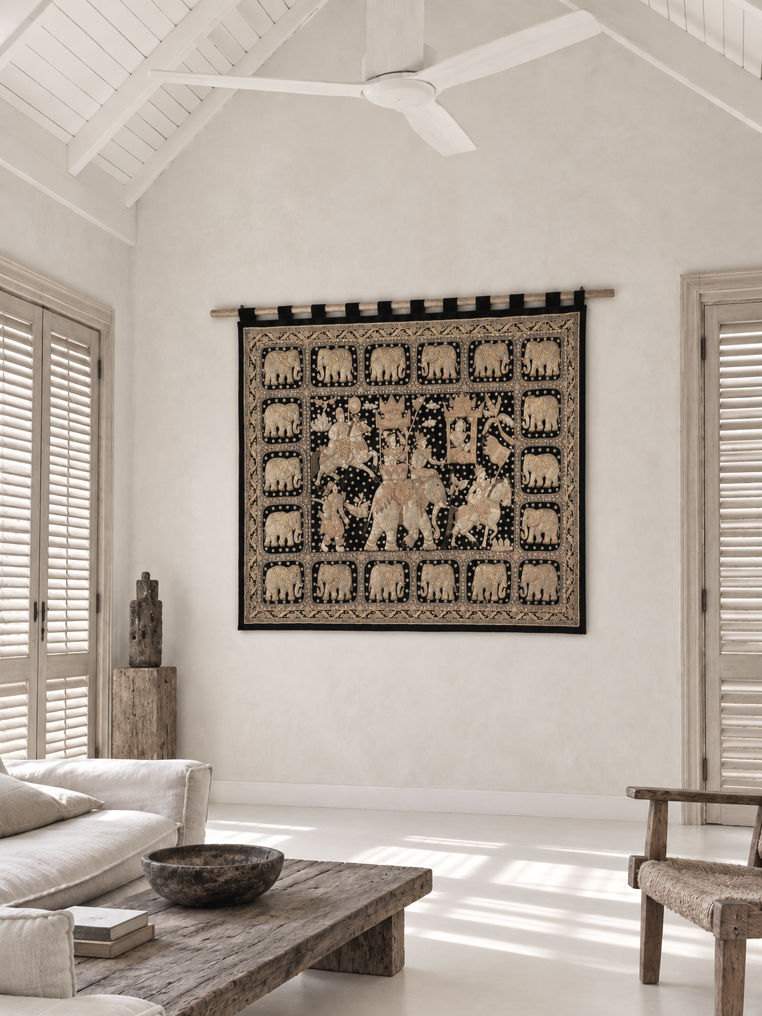 kalanga tapestry wall hanging , Thailand art , Burma art