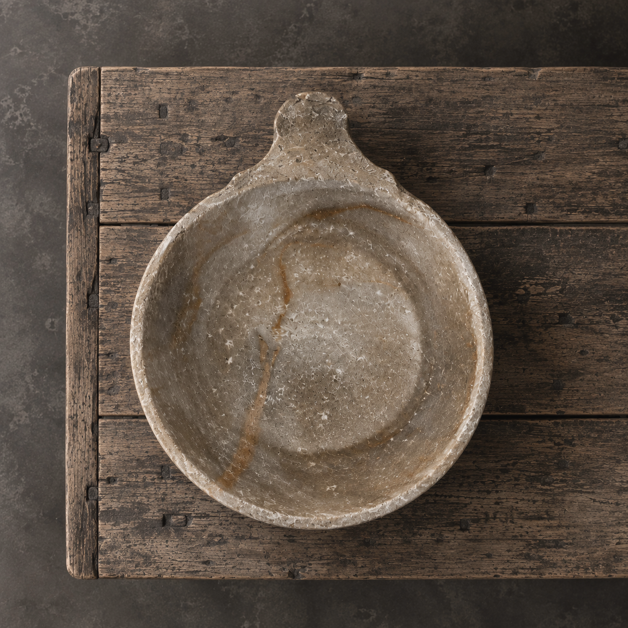 RUSTIC MARBLE GRINDING BOWL / 04