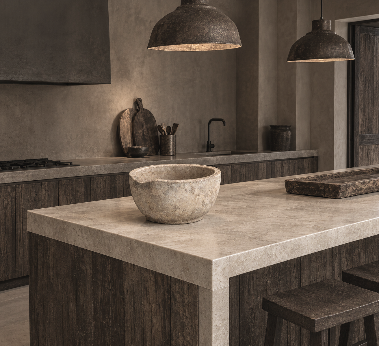 RUSTIC MARBLE  BOWL / 9