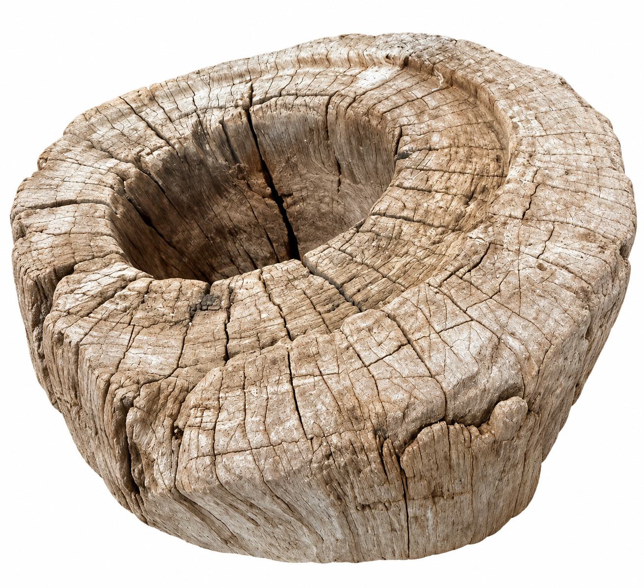 ukali grain pot , timber pot plant