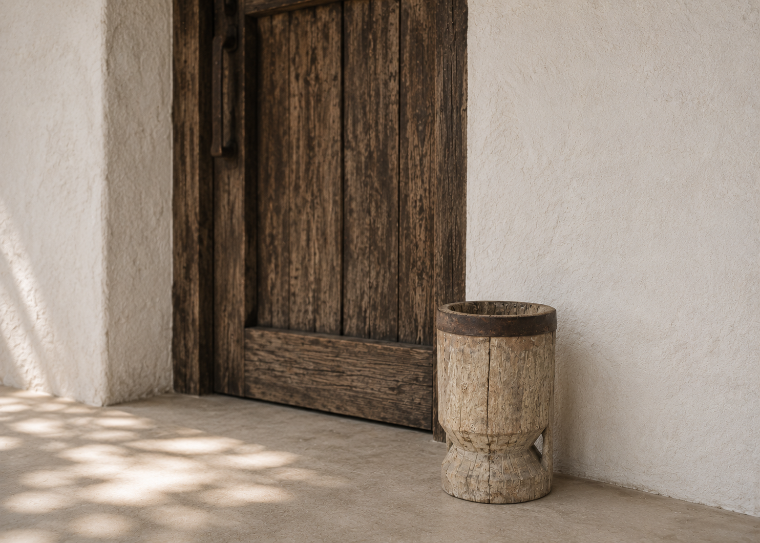 ukali timber grain pot