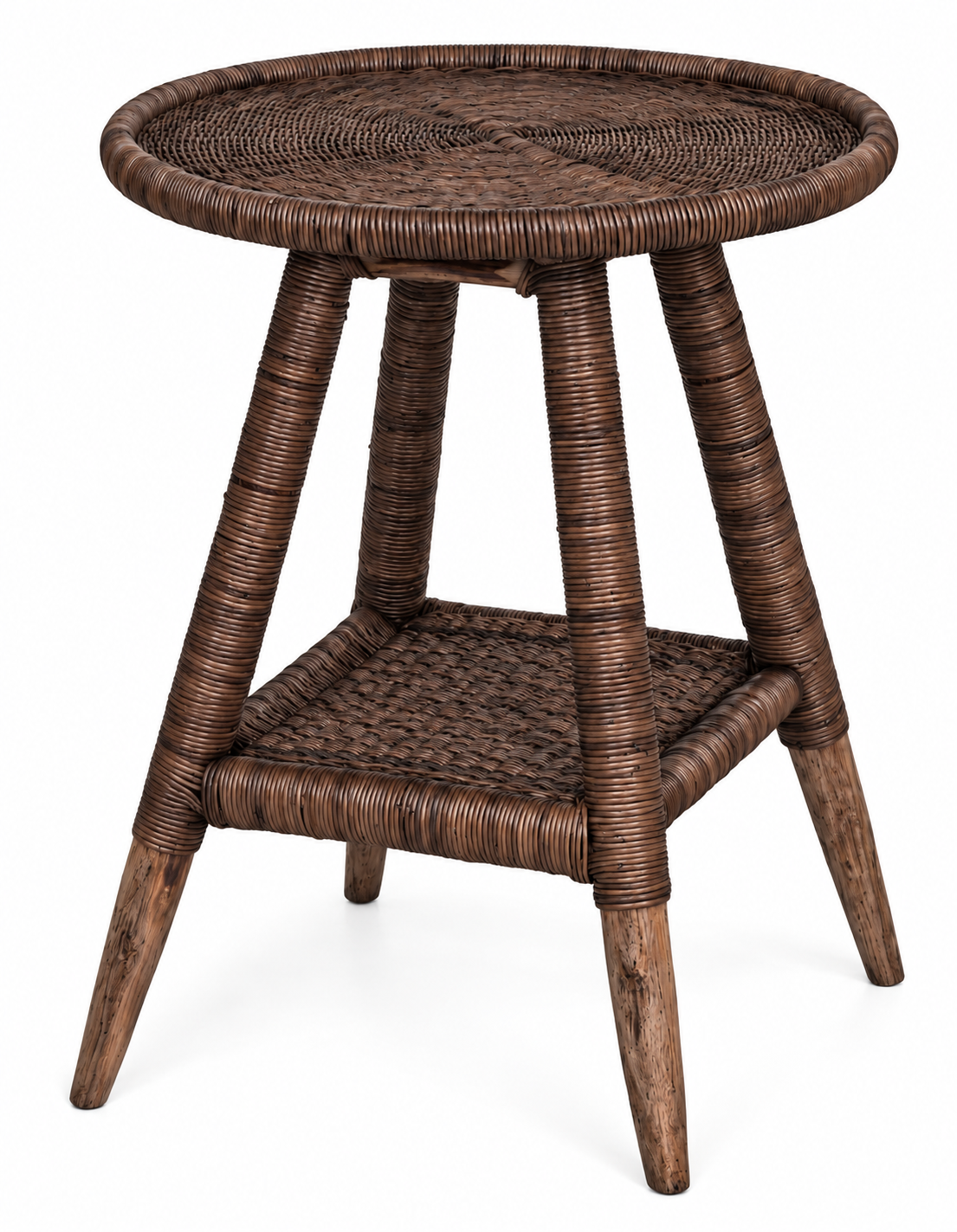 malawi side table round brown