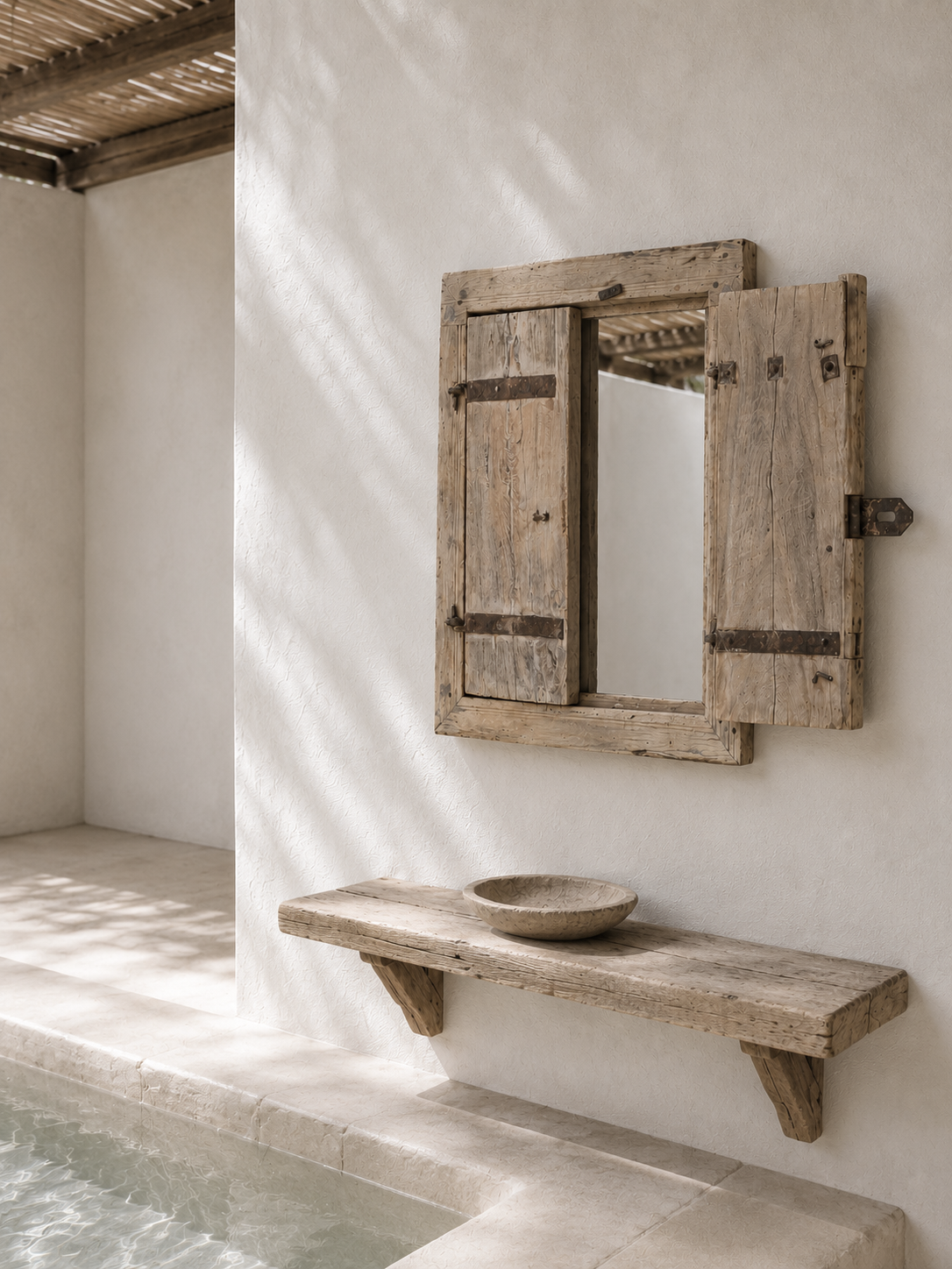 VINTAGE WINDOW WITH MIRROR / 487