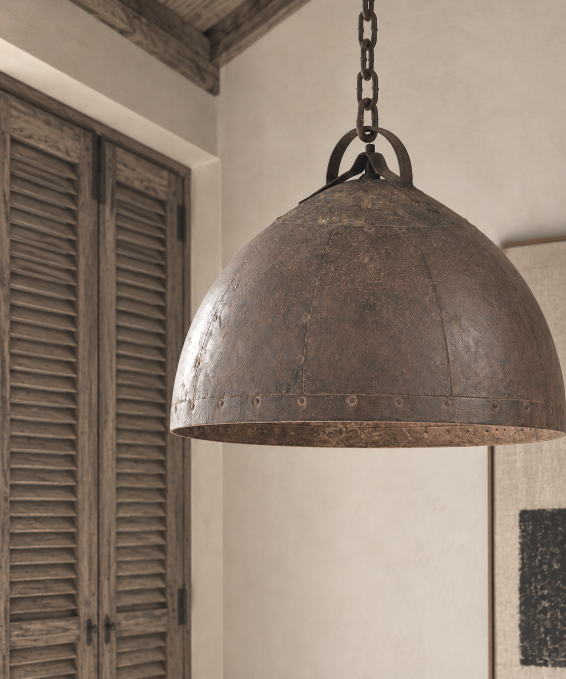 IRON SHADE WITH CHAIN / 939