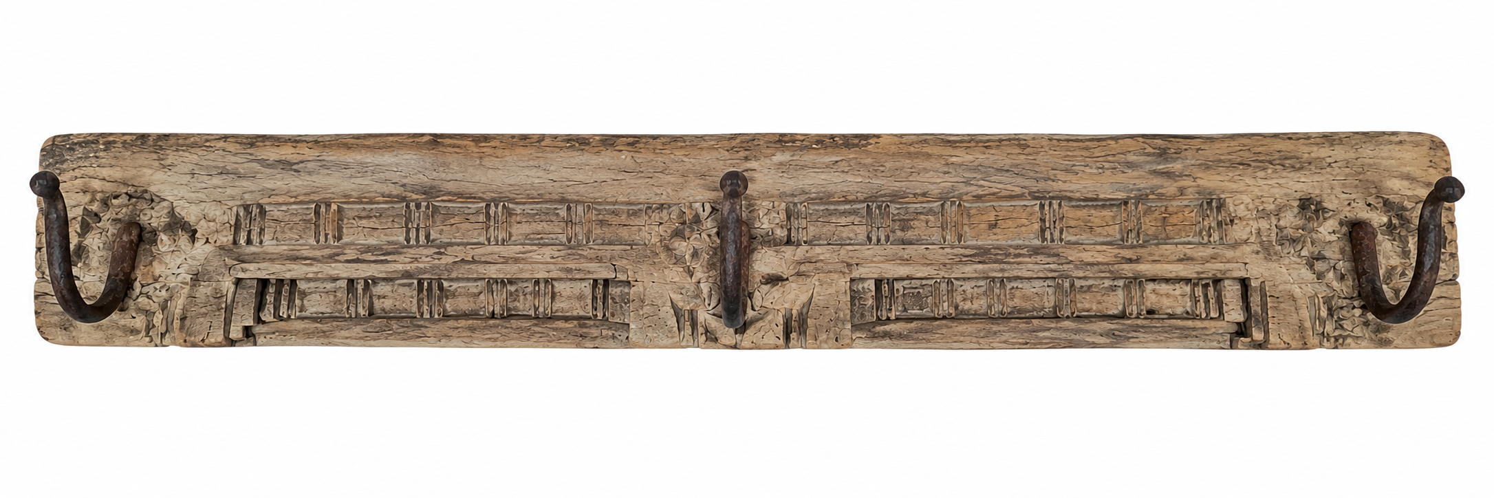 clothes hook wall panel, Indian antique hook panel