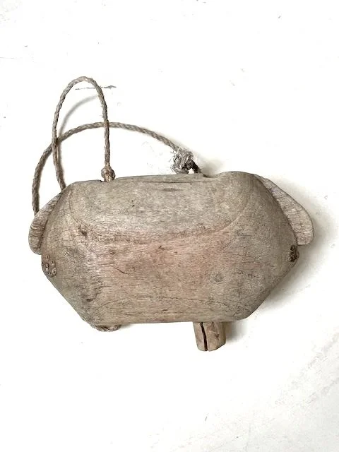 VINTAGE TIMBER COW BELL / 5