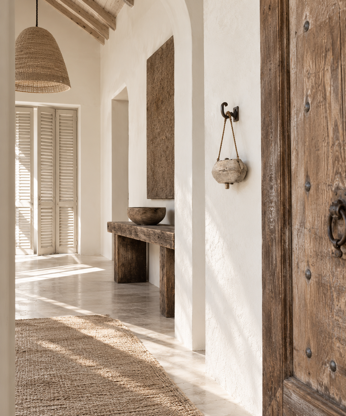 Rustic Mediterranean Entryway with Woven Light.png