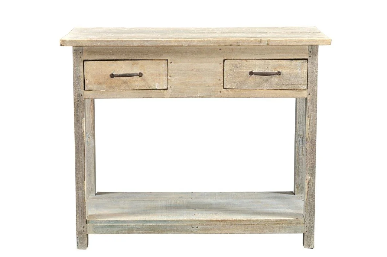 writing table , entry table , side table , raw bleached timber furniture