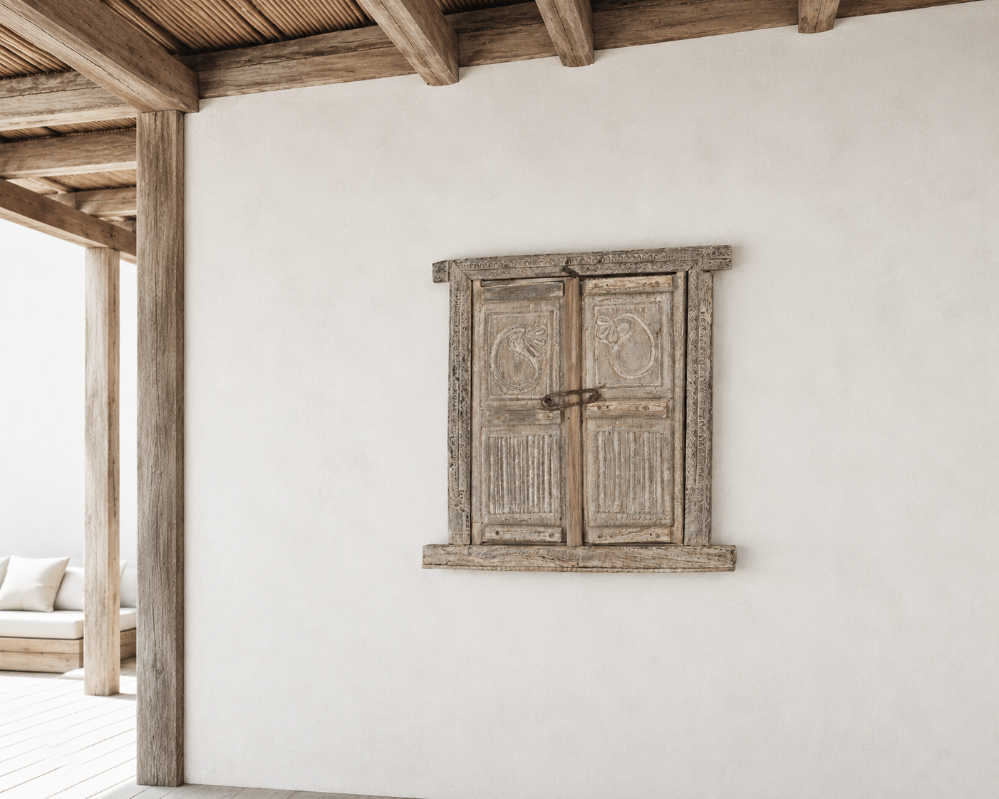 VINTAGE WINDOW WITH MIRROR / 619