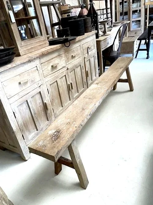 INDONESIAN TEAK BENCH SEAT / 561
