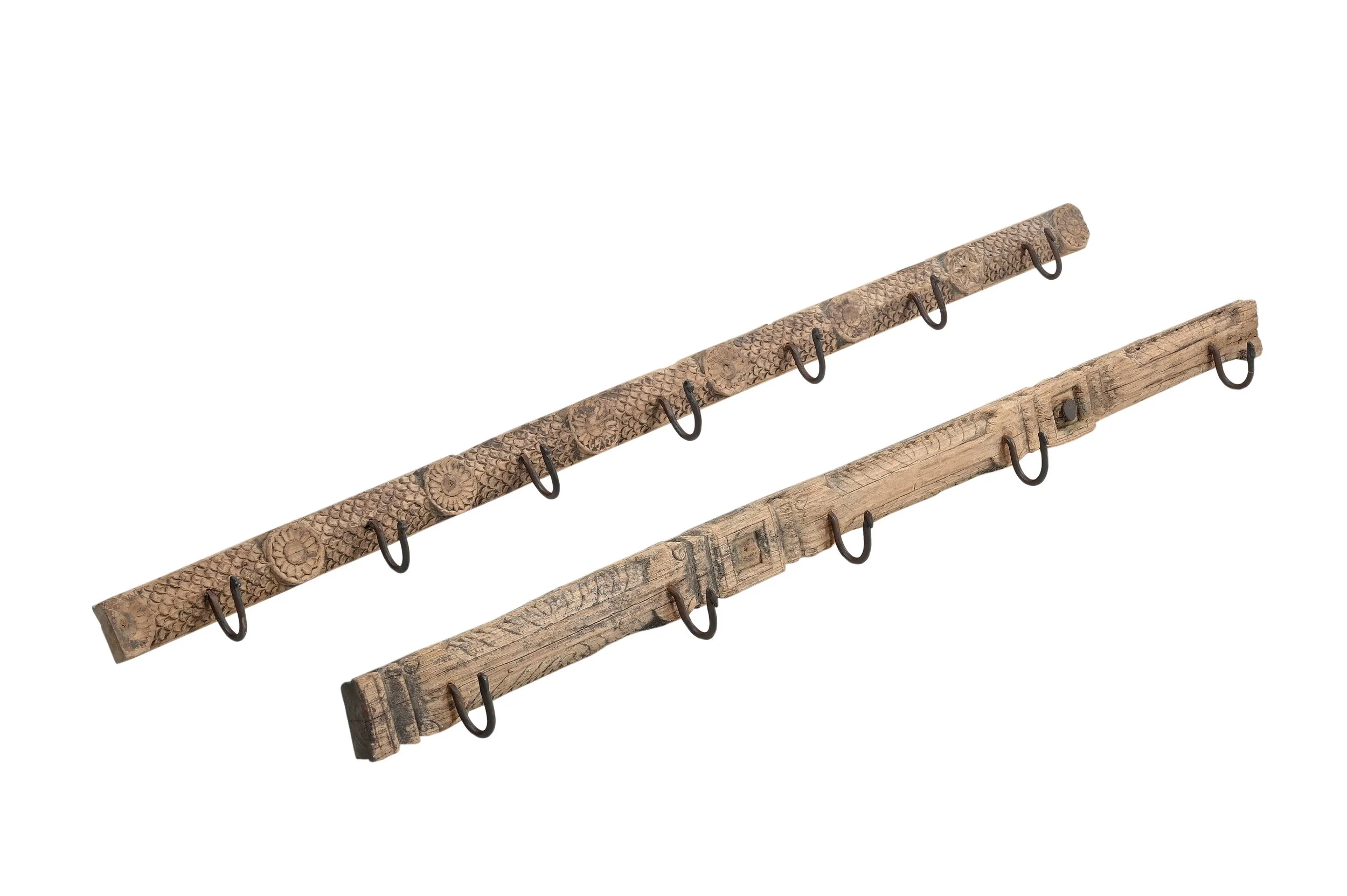 clothes hook wall panel, Indian antique hook panel