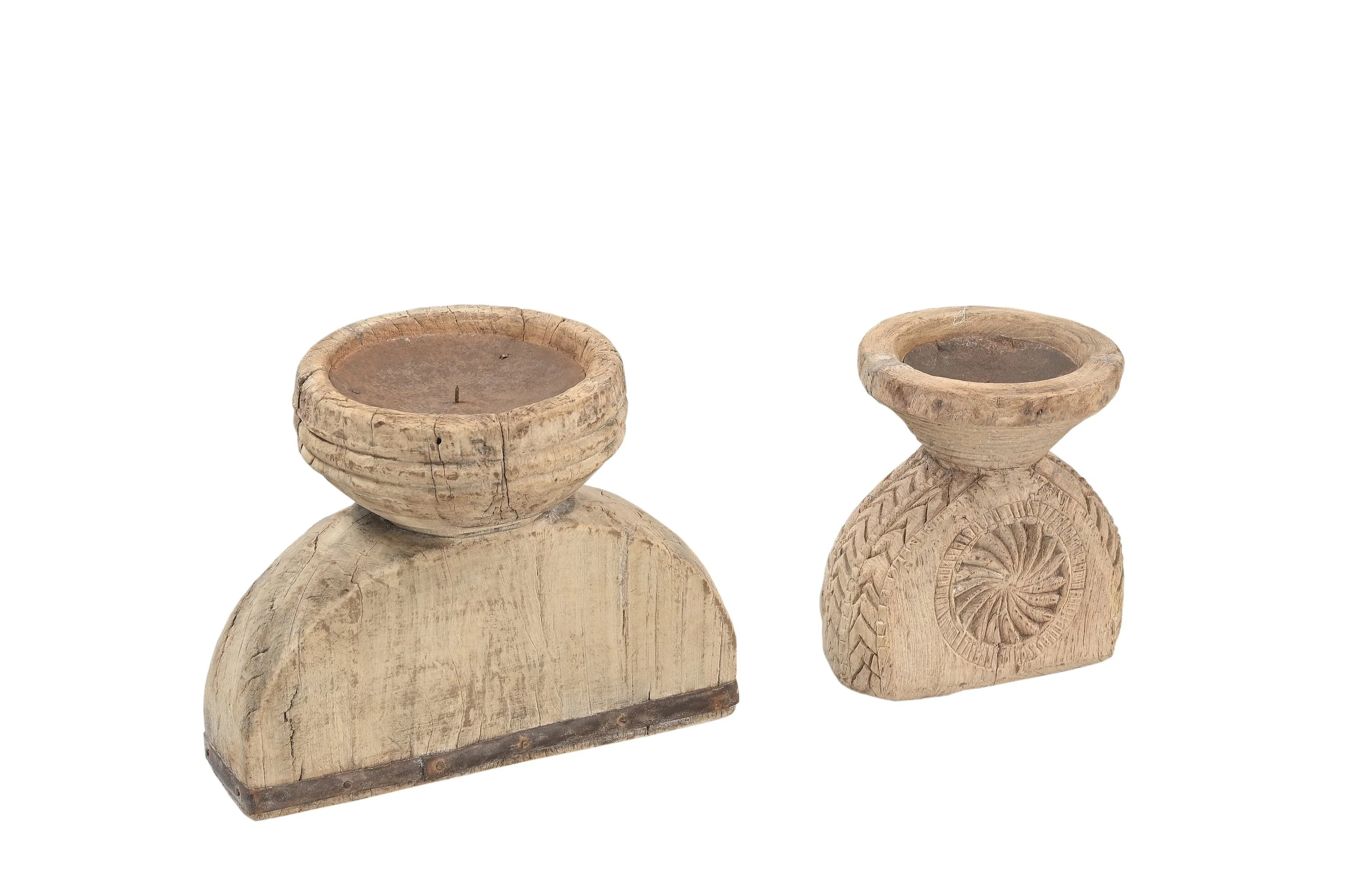 VINTAGE INDIAN CANDLE BLOCK / 006