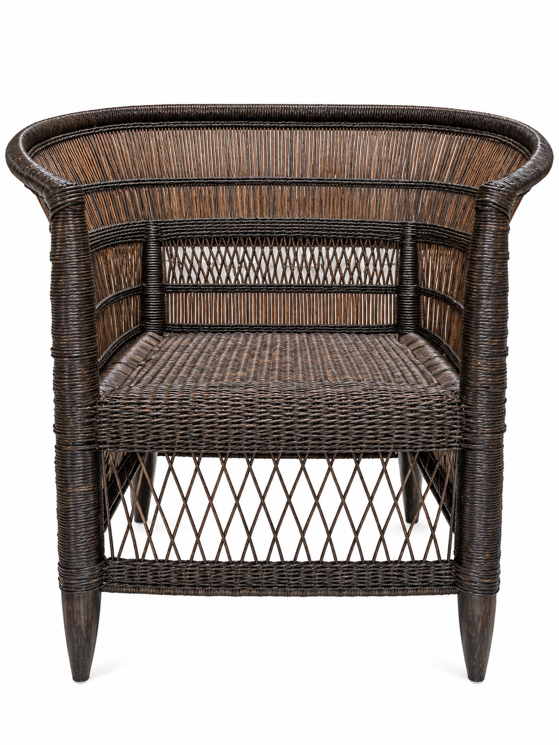 Rustic Wicker Armchair, malawi african cane chair wicker chair