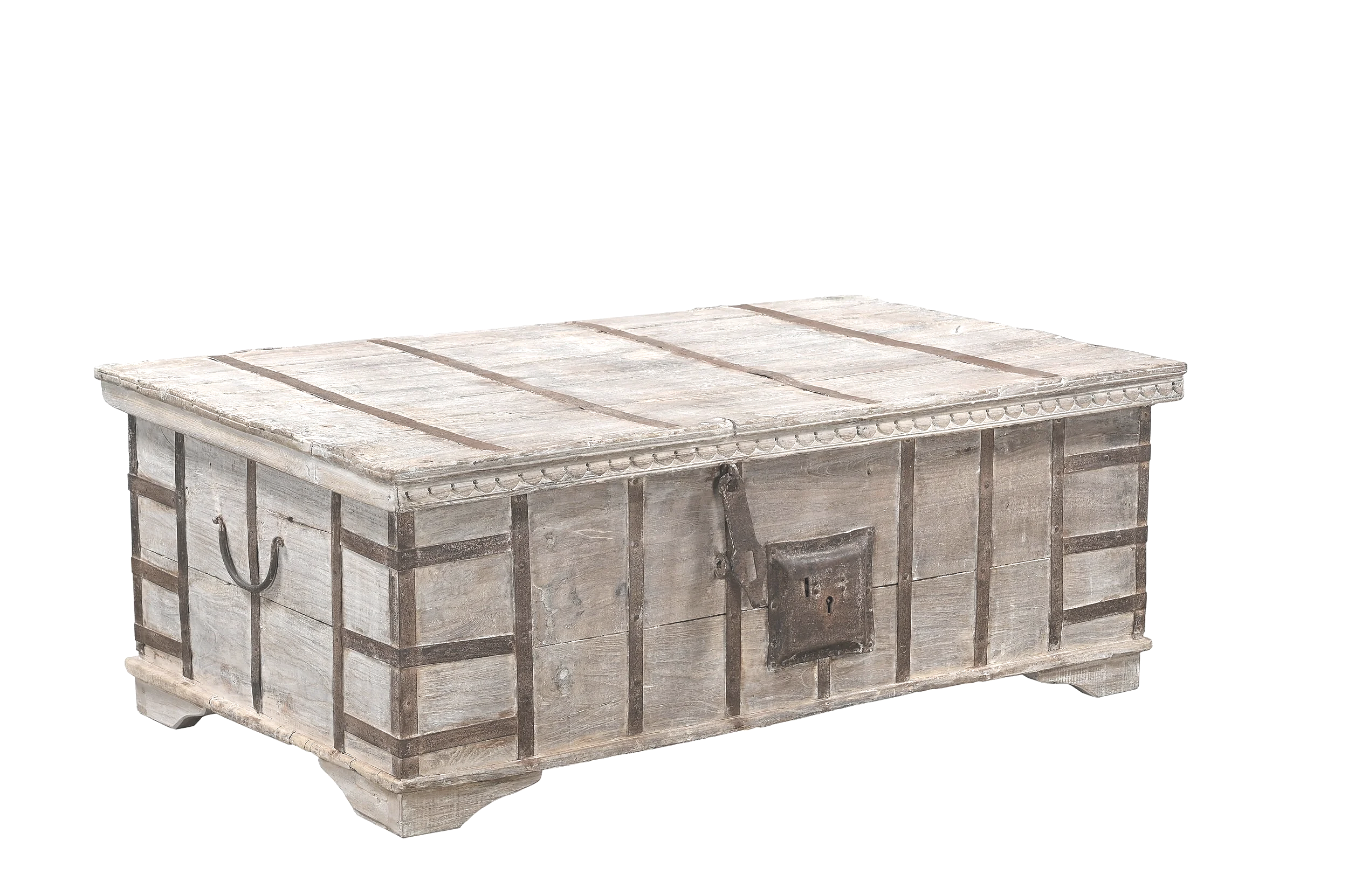 trunk coffee table , rustic sun bleached furniture byron bay
