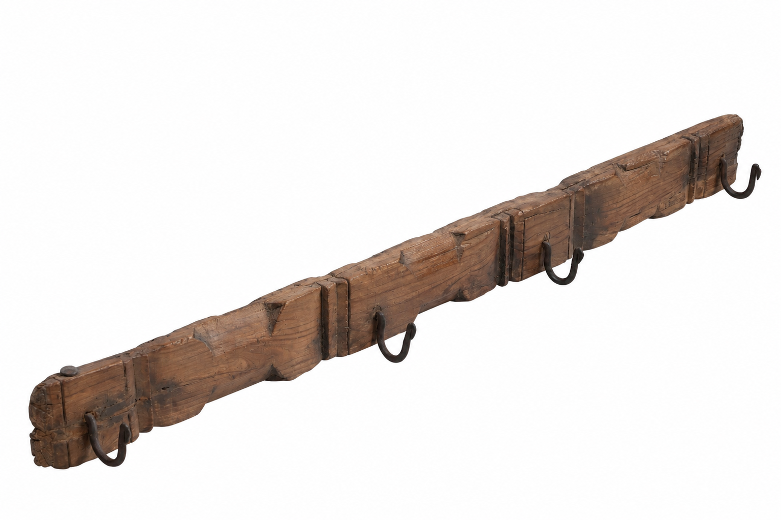 clothes hook wall panel, Indian antique hook panel