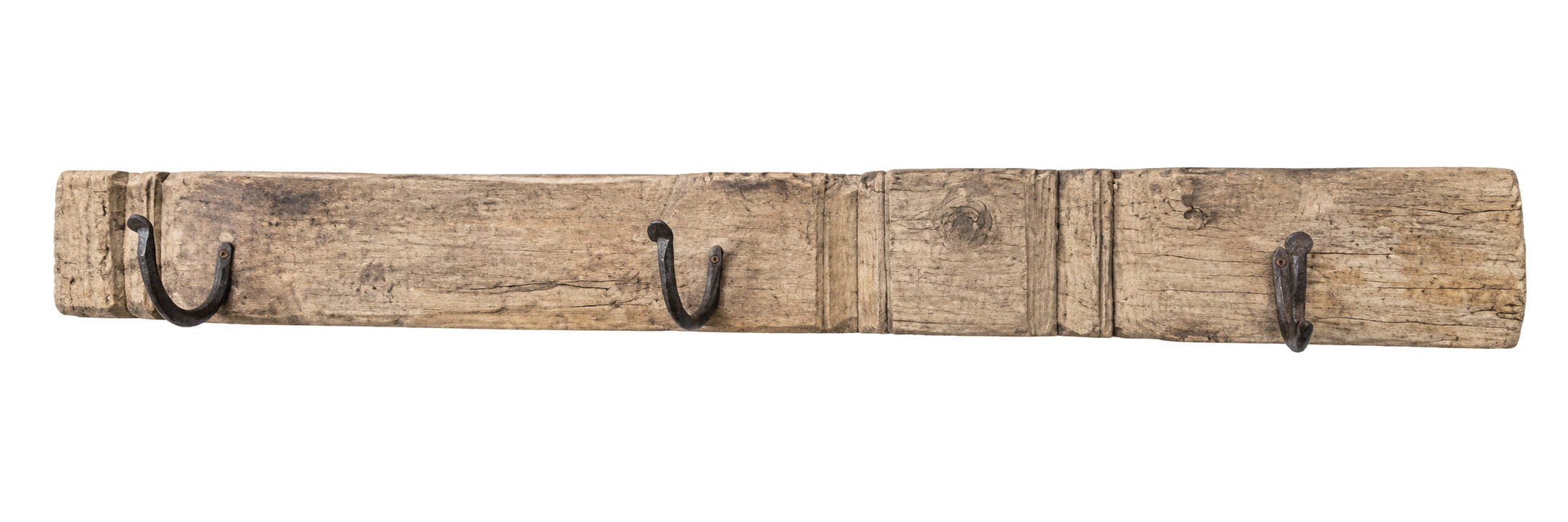 3 HOOK AGED TEAK PANEL  / T004