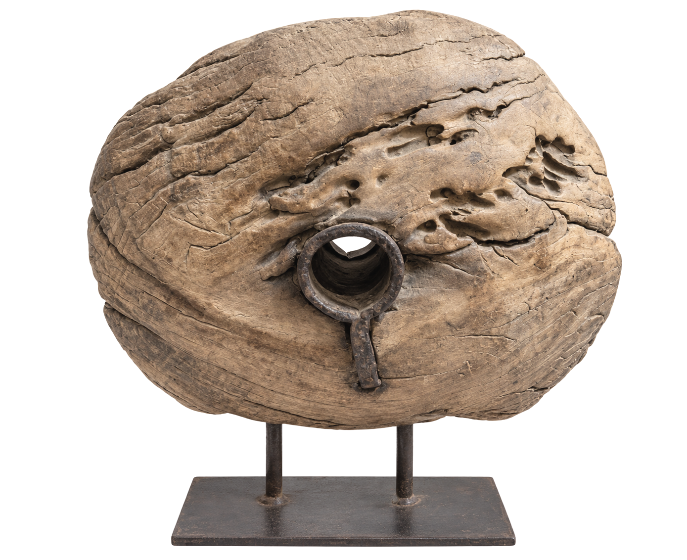 wabi sabi decor , indian rustic wheel on stand