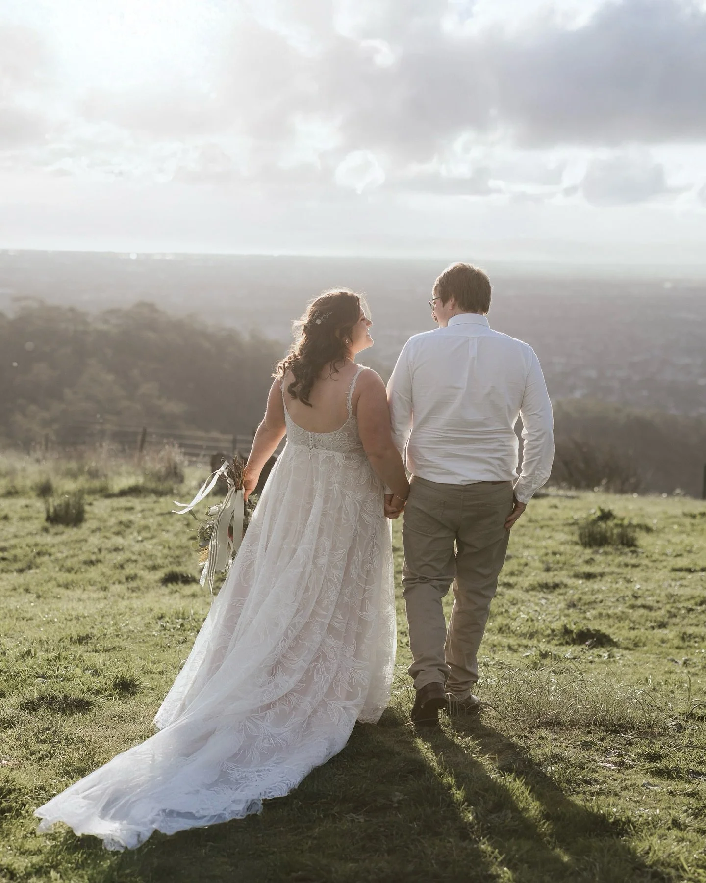 S A L L I E +  M Y L E S

The first look was quiet and full of breath. Eyes closed. Hands held.
The ceremony was tender, with happy tears and proud smiles all around.
The reception was electric. Speeches that lit up the room, plates cleared, feet fly