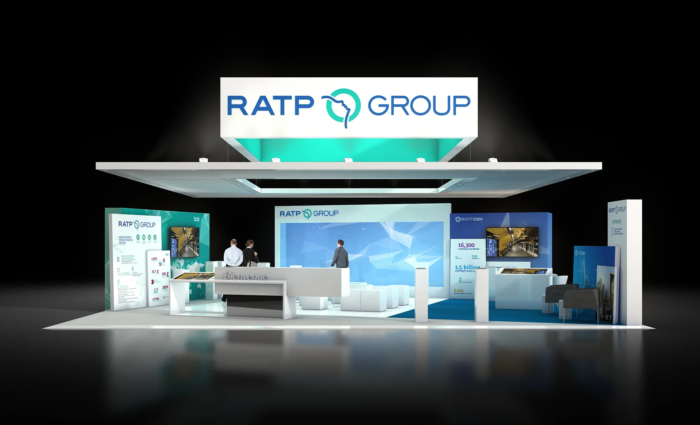 Stand Groupe RATP au salon UITP 2017 de Montréal