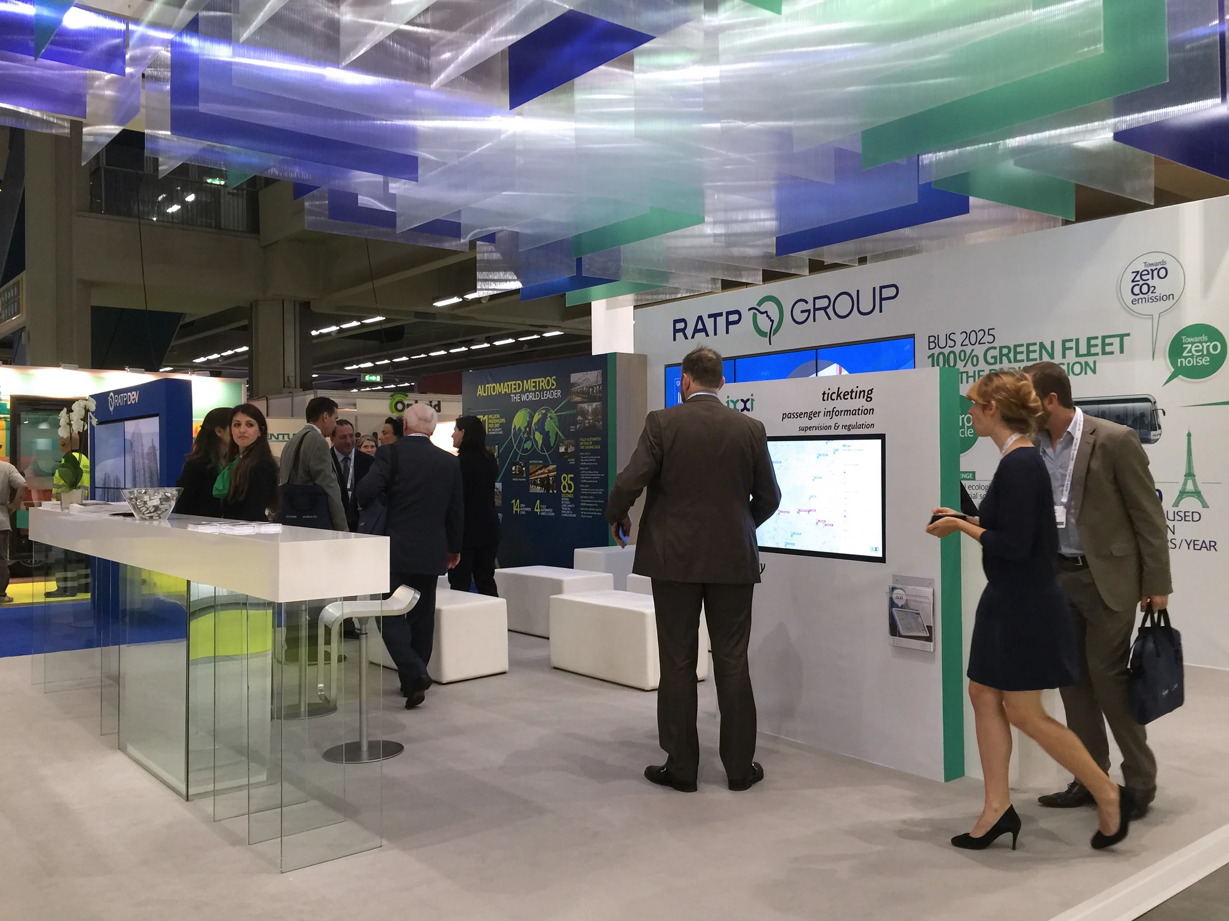 Stand Groupe RATP au salon UITP de Milan 2015