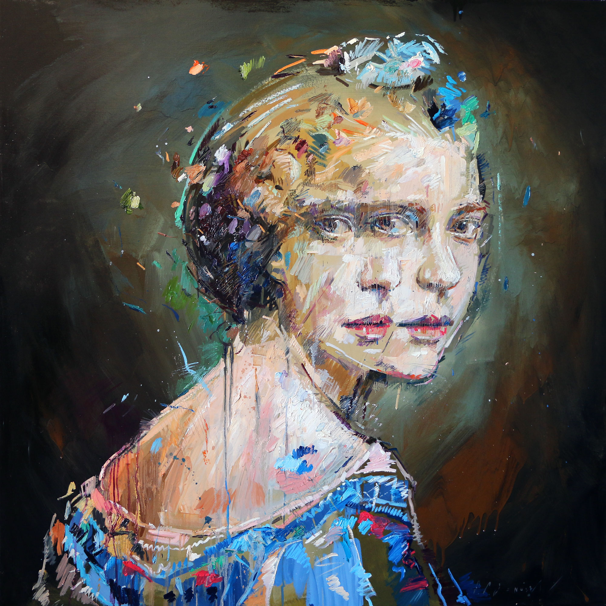 Rupture (Dorothea Poole). Oil on canvas. 130cm x 130cm.