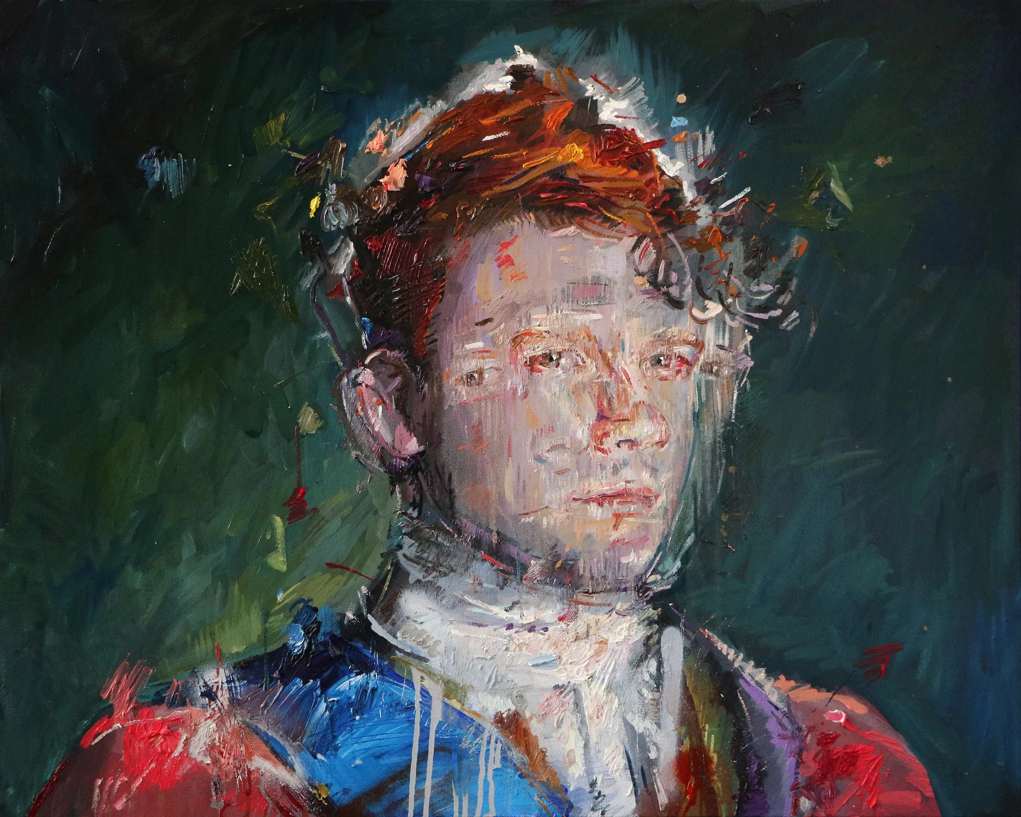 Benevelont (Musa Foster) . Oil on canvas. 60cm x 75cm.