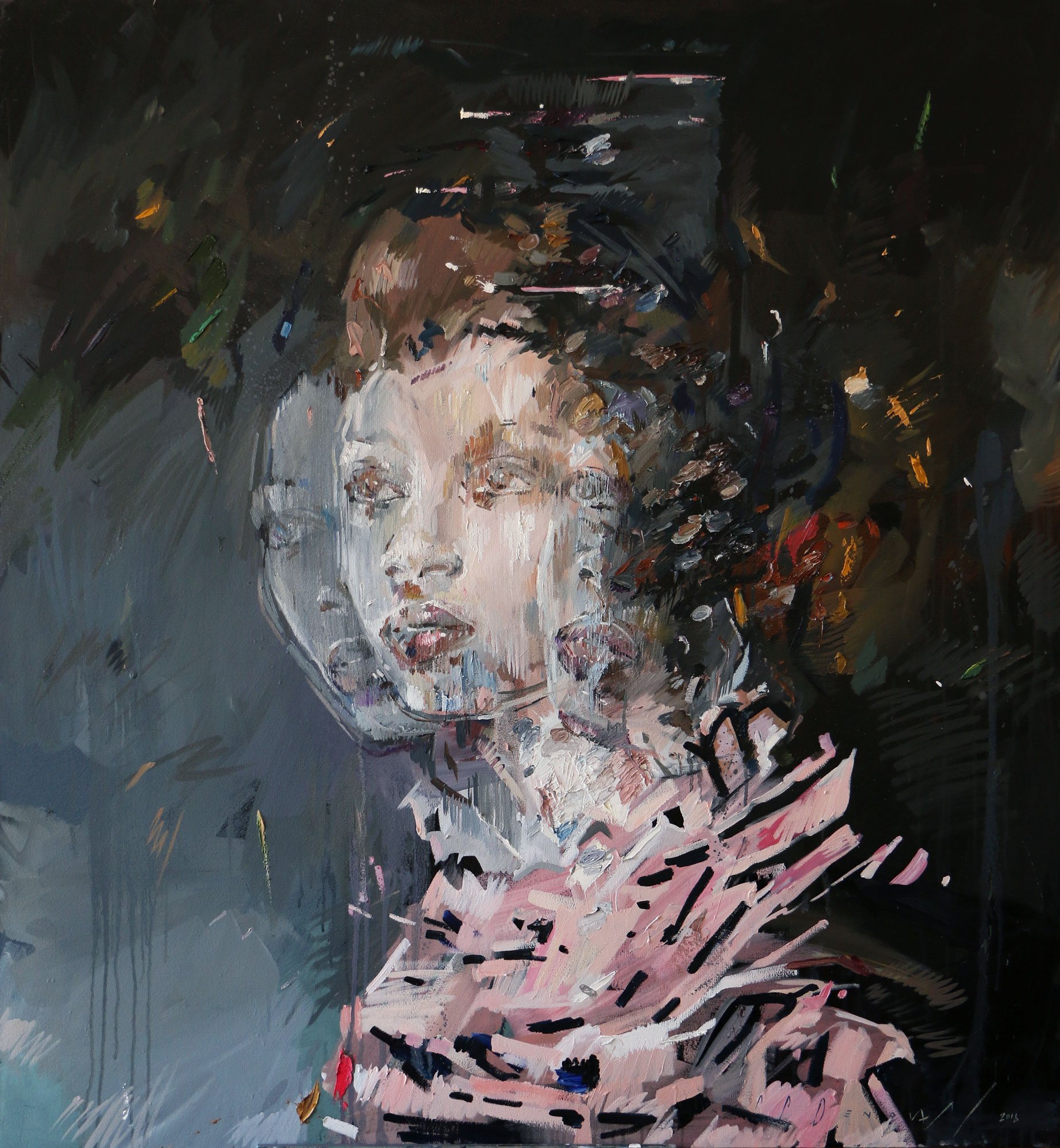 Dispersion (Zahide Naoumov). Oil on Canvas. 130cm x 120cm.