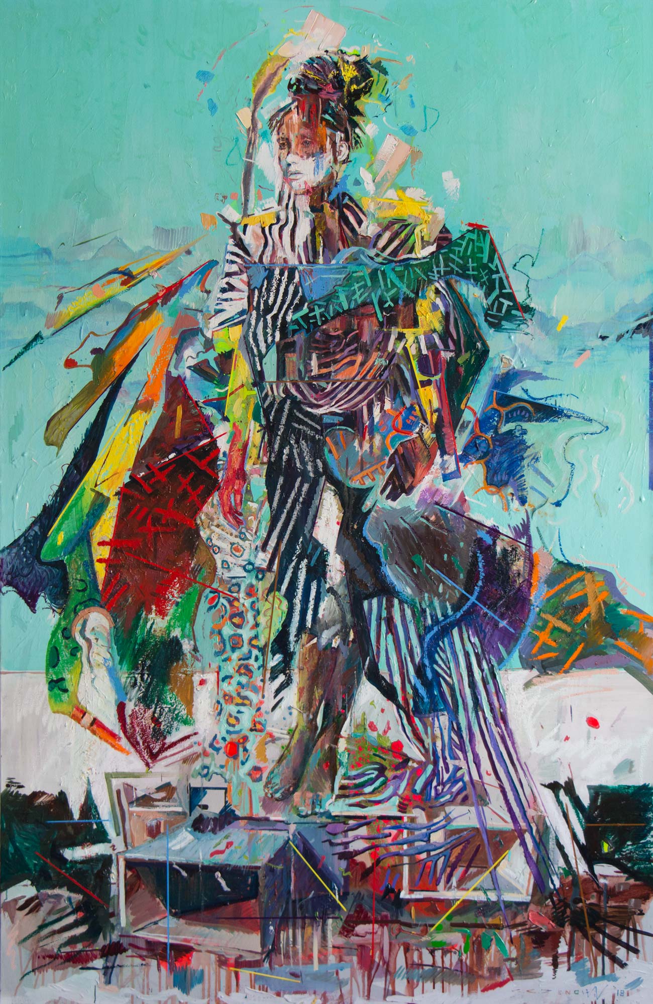 The Overaccessorisation of Venus. Oil and acrylic on canvas. 200cm x 130cm