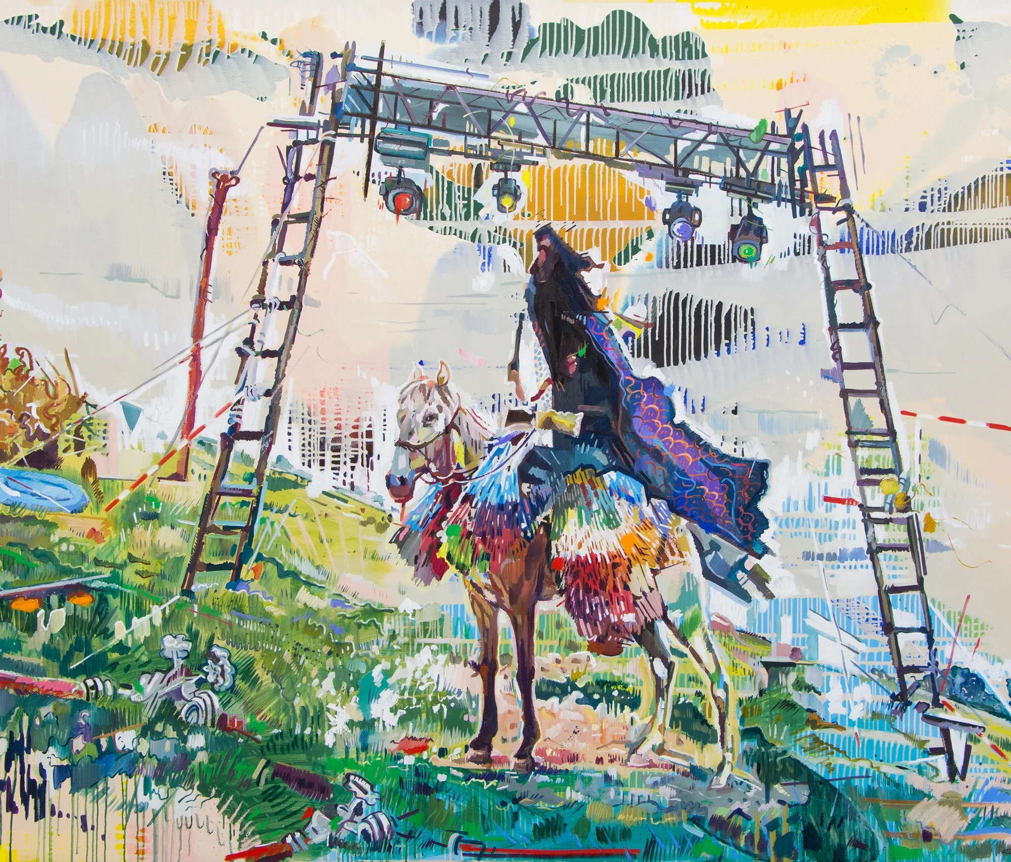 Napoleon after the Party. Oil on canvas. 170cm x 200cm