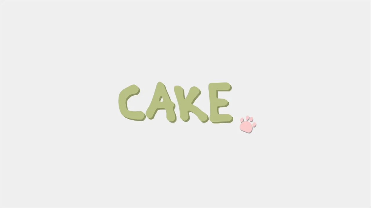   Animation Project: Cake   Storytelling Project 02: Animation  My idea for this project was to create a short character animation that contains cute and funny story.  Story: A girl is trying to bake a cake for a friend's birthday. However, she strug