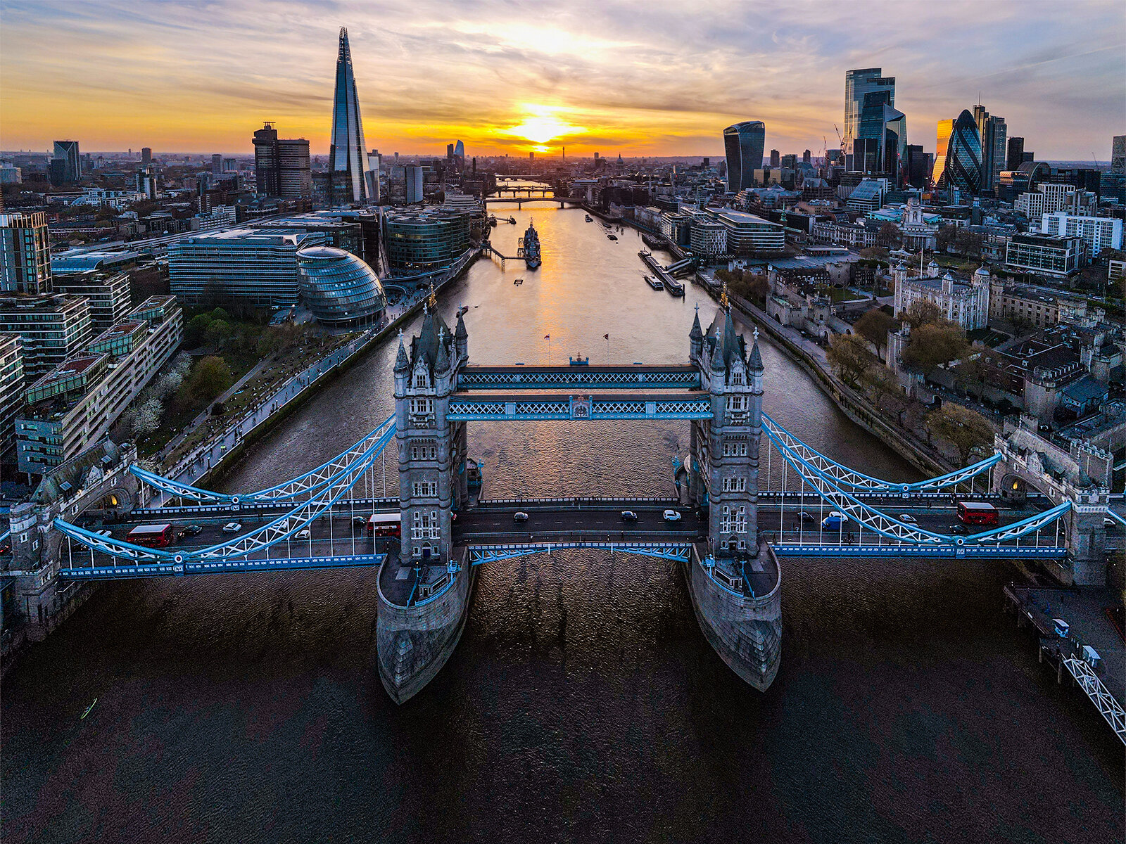 The Tower Bridge at Sunset