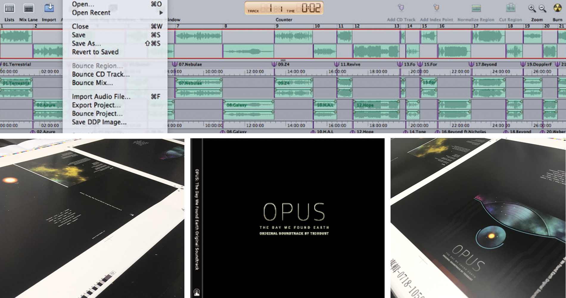 The composer designed the CD packaging by himself. What a talented guy!