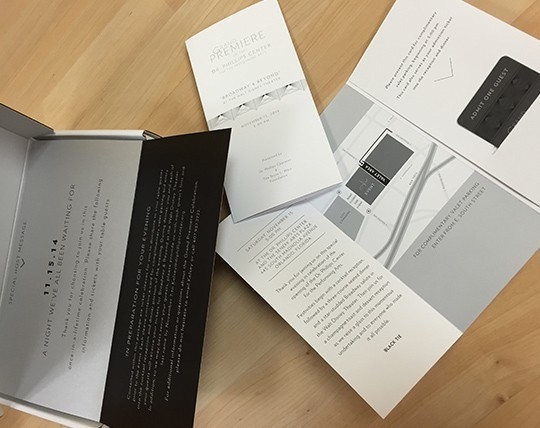 Silver Addy Award – Dr. Phillips Center Gala Tickets – Advertising for the Arts and Sciences Collateral – Special Event Material
