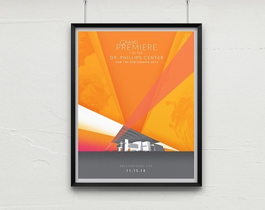 Silver Addy Award – Dr. Phillips Center Poster - Advertising for the Arts and Sciences Collateral – Poster