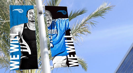 Orlando Magic 2012 "We Will" Campaign Poles