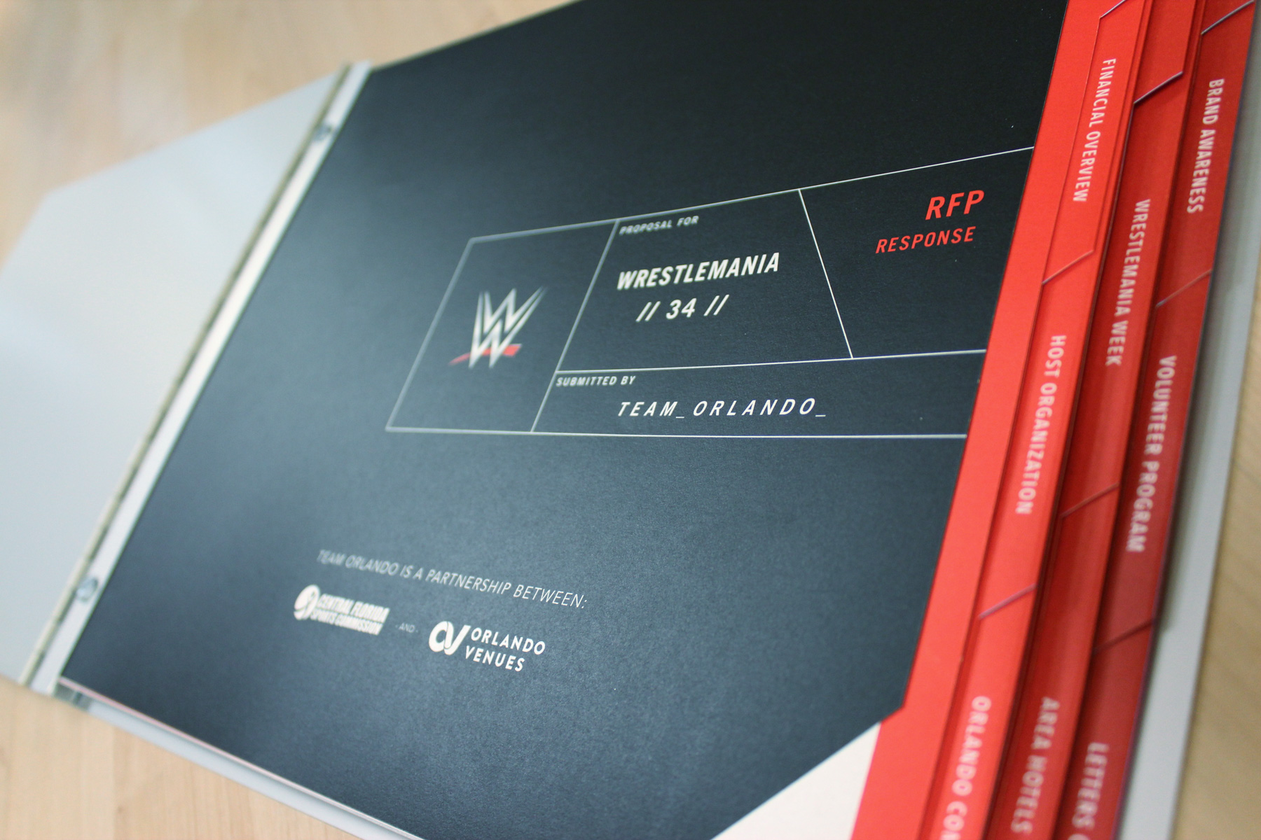 Wrestlemania Meets Orlando Proposal Booklet - Open